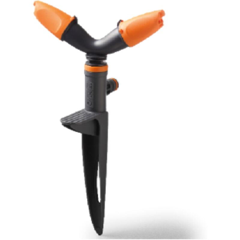 foto del prodotto gf art.5633 irrigatore 2 bracci rotax con puntale portata massima 19 l min per irrigazione giardino
