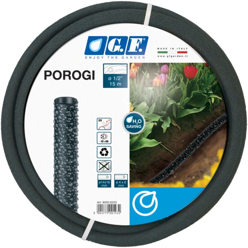 foto del prodotto gf tubo poroso con diametro 1 2 pollici 15 metri.
