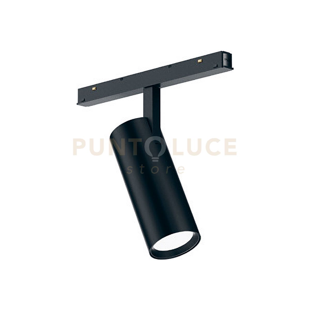 foto del prodotto gfa1351nd- modulo led inclinabile regolabile per binario doppia accensione ad incastro magnetico per binario 48v 4000k 1438lm 18w d.5,5cm nero dimmerabile