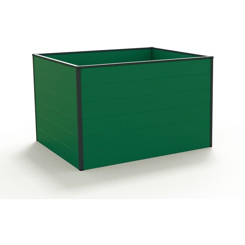 foto del prodotto gfp orto rialzato in alluminio christina 119 x 99 x 77 cm dimensionalmente stabile e resistente alle intemperie con profili a camera cava in