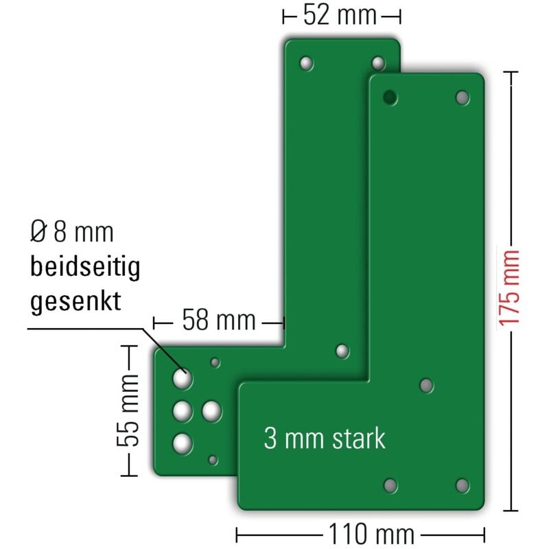 foto del prodotto gfs plaque de montage 901 991 470 mont.an glt protection de porte pivotante gauche droite l175xl110mm