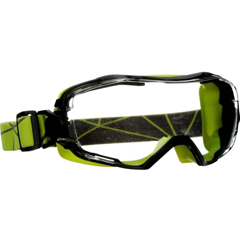 foto del prodotto gg6001sgaf grn occhiali a mascherina antiappannante, con protezione antigraffio verde lime en 166, en 170 din 166, d 3m