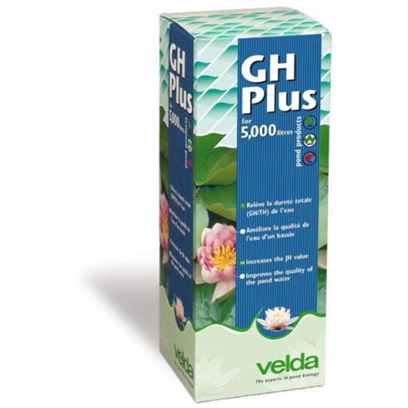 foto del prodotto gh plus integratore liquido di durezza totale per laghetti formato 1000 ml velda