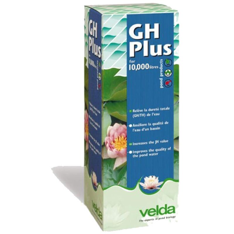 foto del prodotto gh plus integratore liquido di durezza totale per laghetti formato 250 ml velda