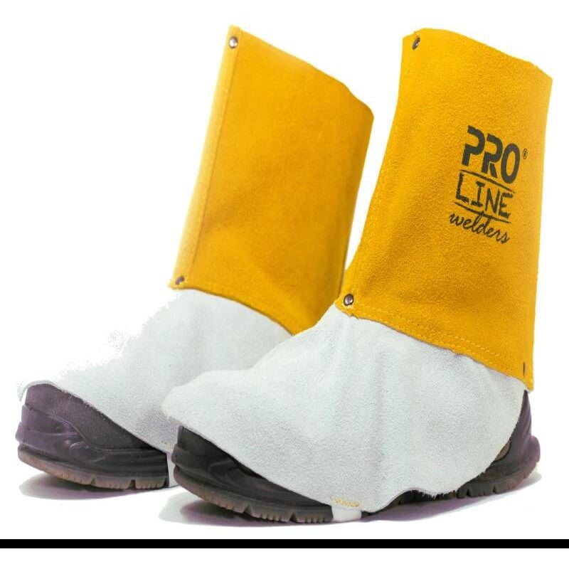 foto del prodotto ghette in pelle crosta bovino da saldatore h 30 cm