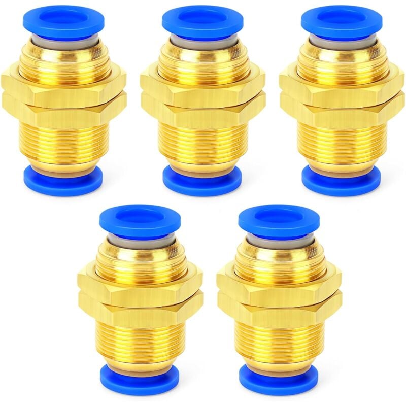 foto del prodotto ghiera con diametro esterno di 6 mm, raccordo rapido pneumatico da 5 pezzi