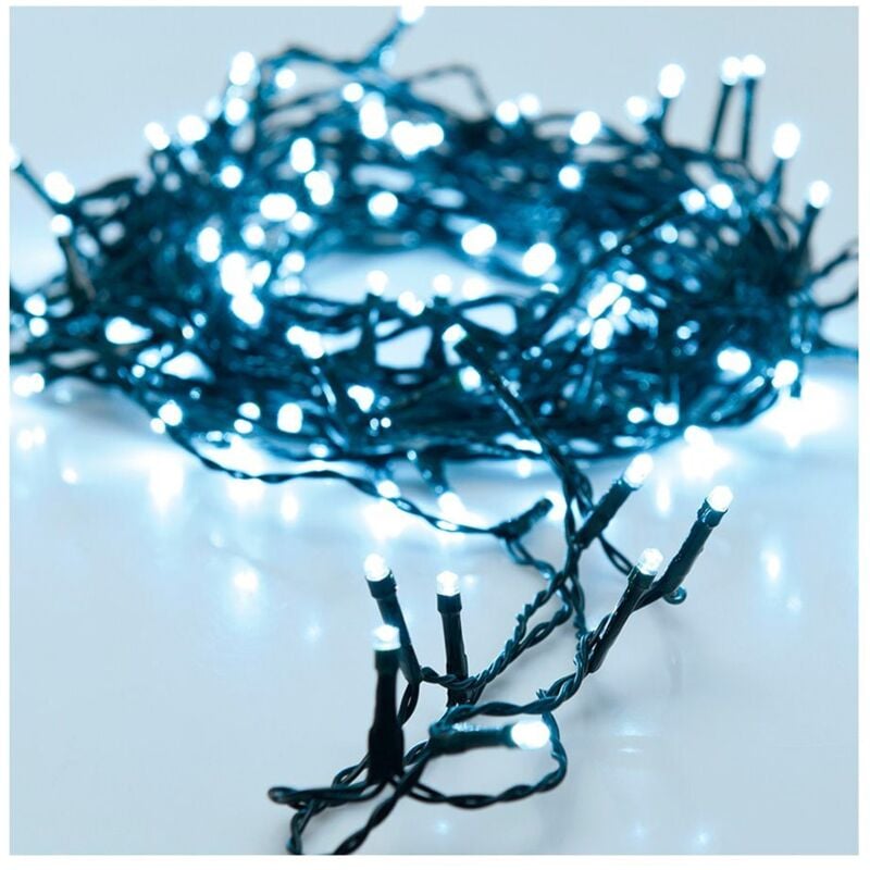 foto del prodotto ghirlanda 80 led bianco freddo multifunzione da esterno 9m