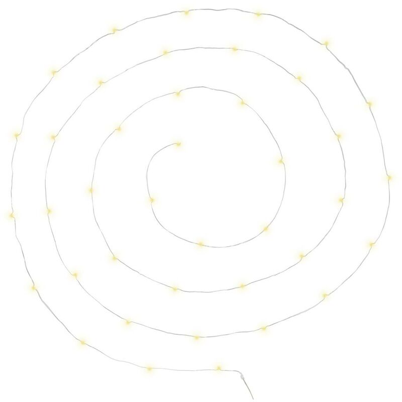 foto del prodotto ghirlanda anya 40 microled a batteria argento bianco caldo l400cm atmosphera cr ateur d int rieur