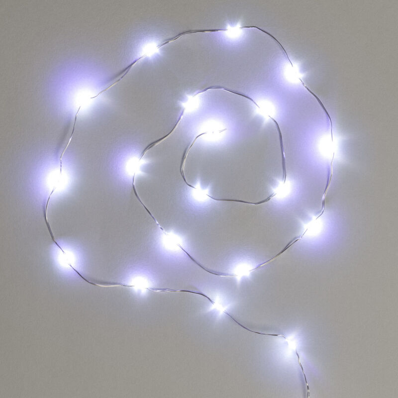 foto del prodotto ghirlanda da esterno led bianco freddo trasparente 6m 6000k bianco freddo
