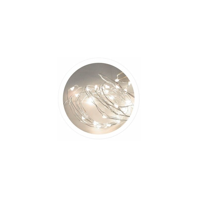 foto del prodotto ghirlanda di filo led 2m 2xcr2032 luce fredda