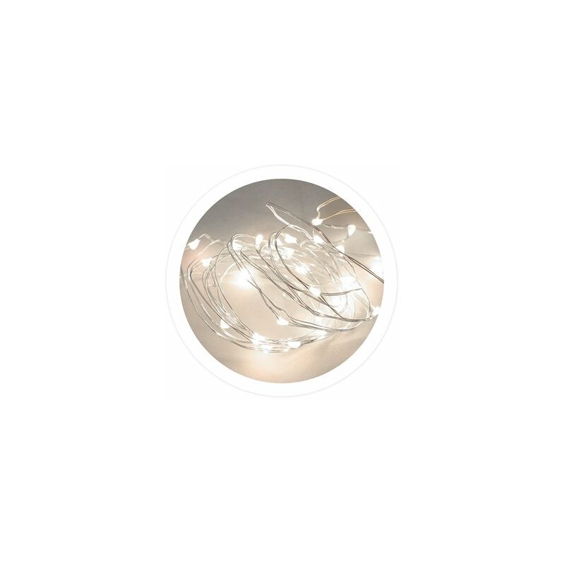 foto del prodotto ghirlanda di filo led 3,9m 3xaa luce fredda