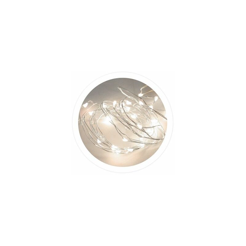 foto del prodotto ghirlanda di filo led 9,9m 8 funzioni luce fredda
