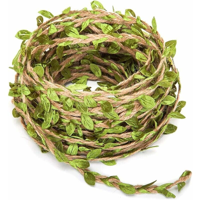 foto del prodotto ghirlanda di foglie artificiali 20 m decorazione da parete in stile rustico giungla rampicante con fogliame artificiale per giardino o matrimonio