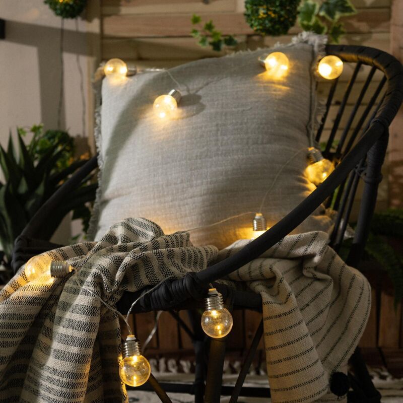 foto del prodotto ghirlanda di lampadine led solare galilei 2m 3000k bianco caldo