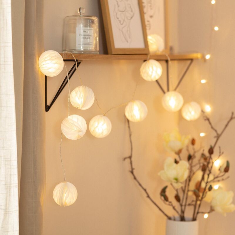 foto del prodotto ghirlanda di luci led stewpot con batteria 2,1m 3000k bianco caldo