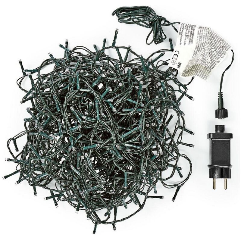 foto del prodotto ghirlanda fissa 180 led bianco caldo 220v ip44 16,5m