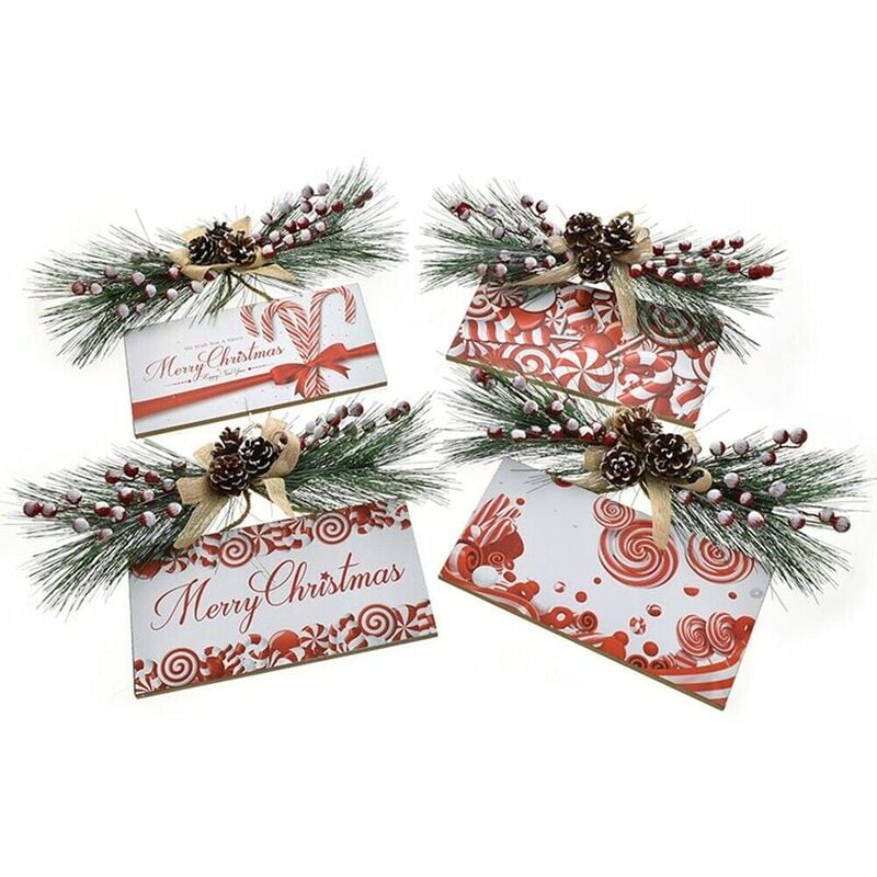 foto del prodotto ghirlanda fuori porta per decorazioni natalizie addobbi di natale festone negozi casa porte interni esterno decoro decoro 2