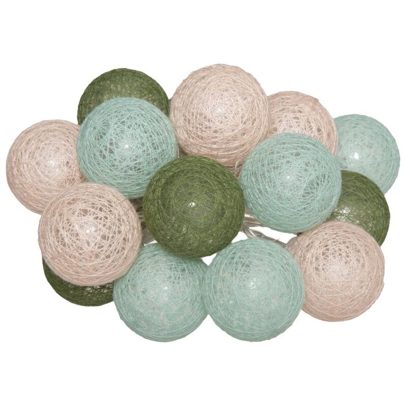foto del prodotto ghirlanda led a batteria 16 palline army d3,5cm atmosphera cr ateur d'int rieur