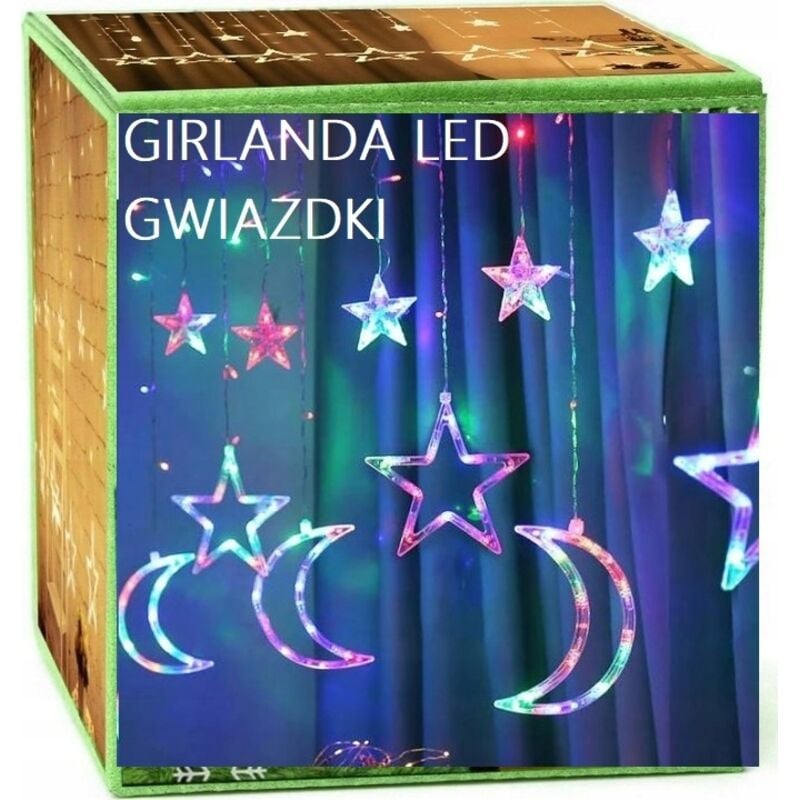 foto del prodotto ghirlanda led per natale rgb lunga 400cm rgb per balcone e finestra