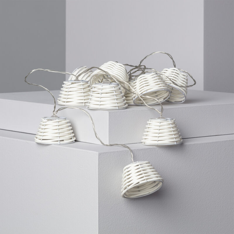 foto del prodotto ghirlanda led solare digha 1.8m bianco