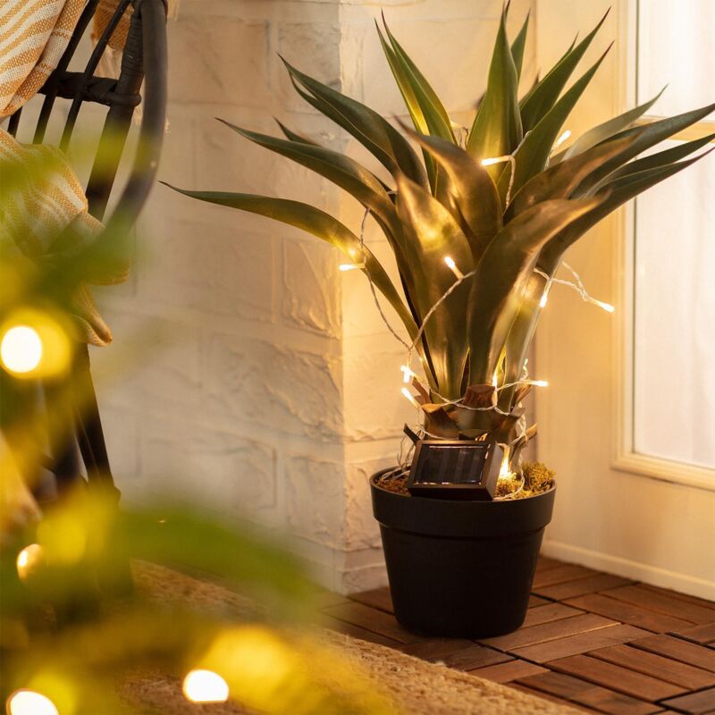 foto del prodotto ghirlanda led solare per esterni lilac 2m 3000k bianco caldo