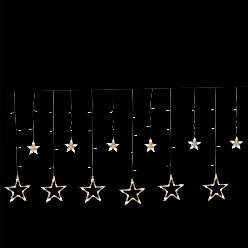 foto del prodotto ghirlanda luminosa elettrica stelle 2,5 metri 138 led