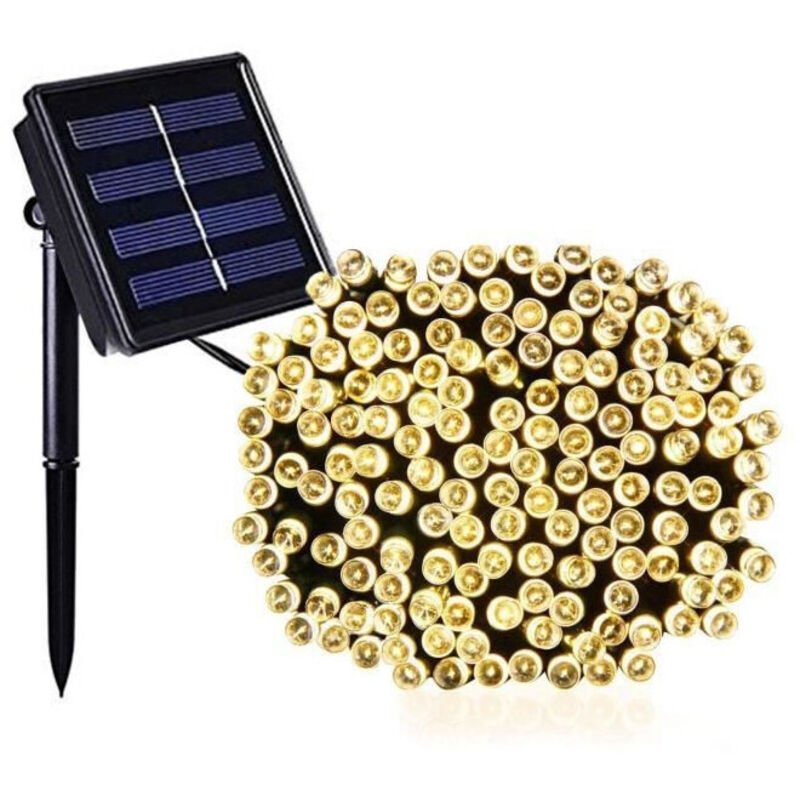 foto del prodotto ghirlanda luminosa solare yogy solar luce bianca calda solare 200 led 1700 cm lumi jardin