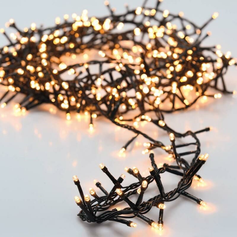 foto del prodotto ghirlanda multifunzione tipo biancospino 700 led da esterno luce calda ip44 17m