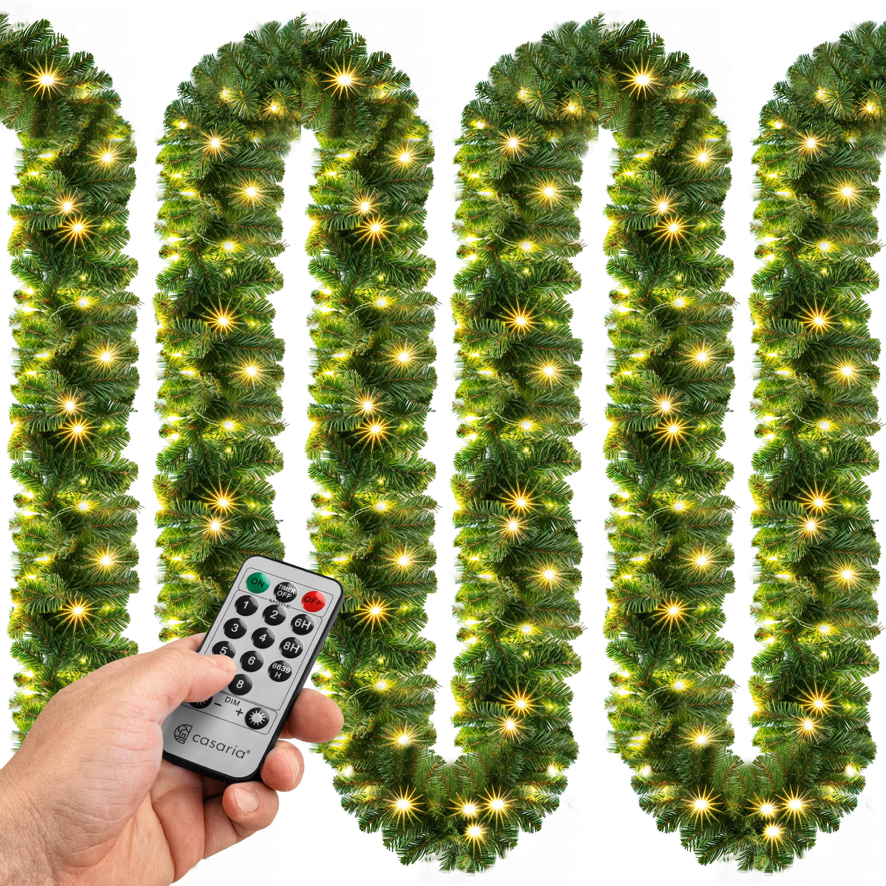 foto del prodotto ghirlanda natalizia 5m 100 led con telecomando