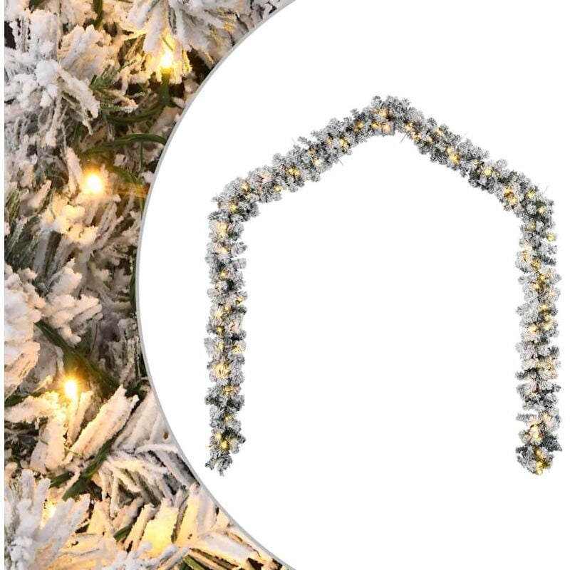foto del prodotto ghirlanda natalizia con luci a led 20 m in pvc verde vidaxl