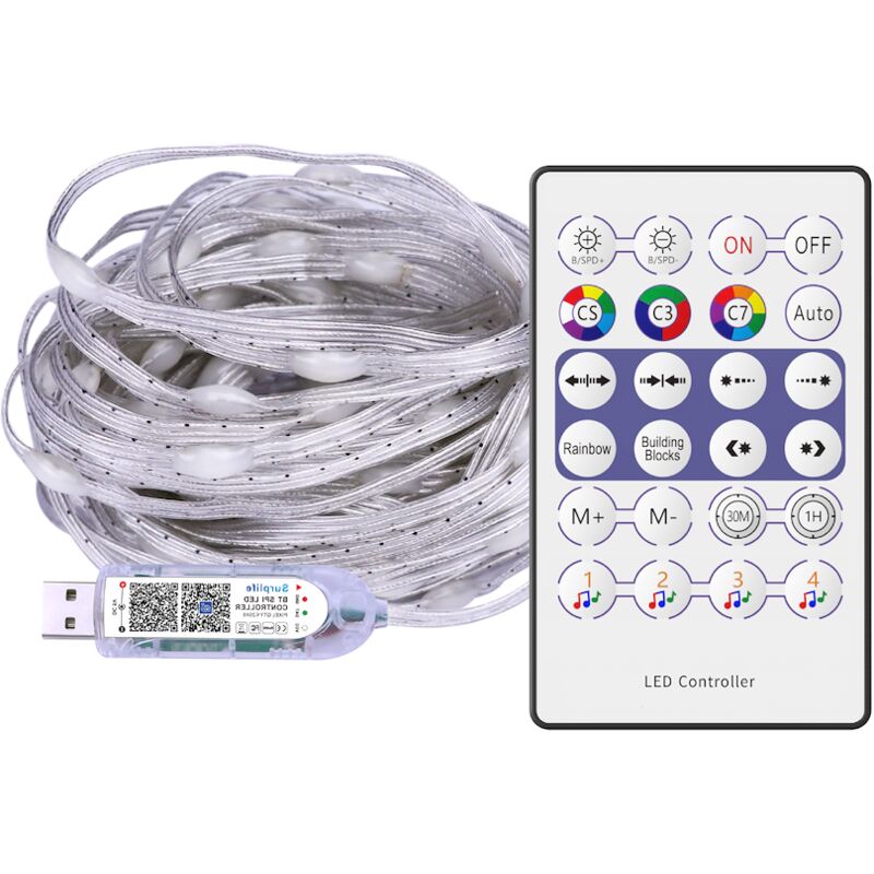 foto del prodotto ghirlanda wizard pche ka 10m 100led rgb