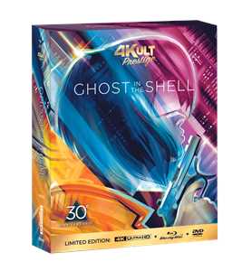 foto del prodotto ghost in the shell. 4kult prestige edition 30 anni edizione numerata 2 dvd 2 blu ray blu ray ultra hd 4k 