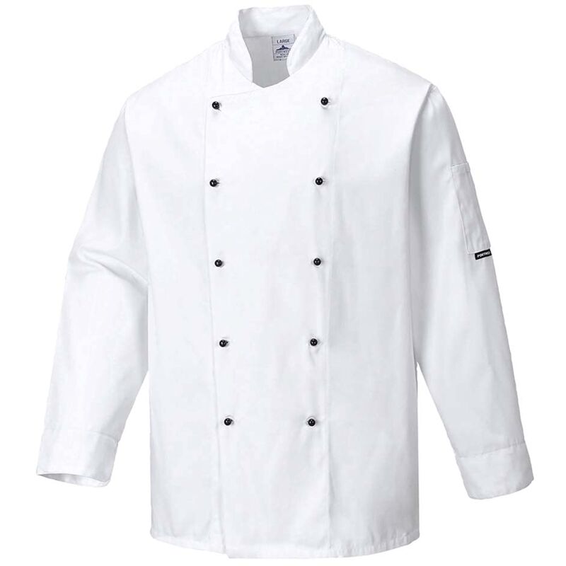 foto del prodotto giacca bianca da chef modello somerset bianco s