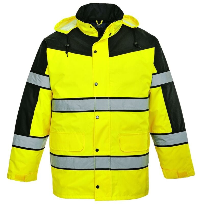 foto del prodotto giacca classica bi color ad alta visibilita giallo navy xl