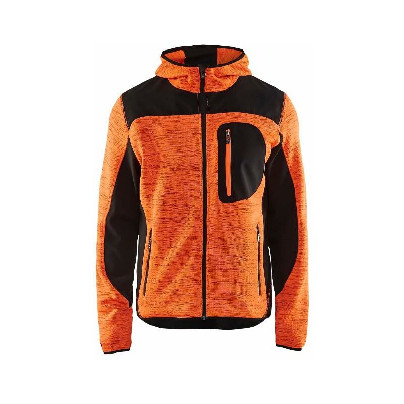 foto del prodotto giacca con cappuccio in maglia t.4xl arancione fluo noir 493021175399 4xl blaklader