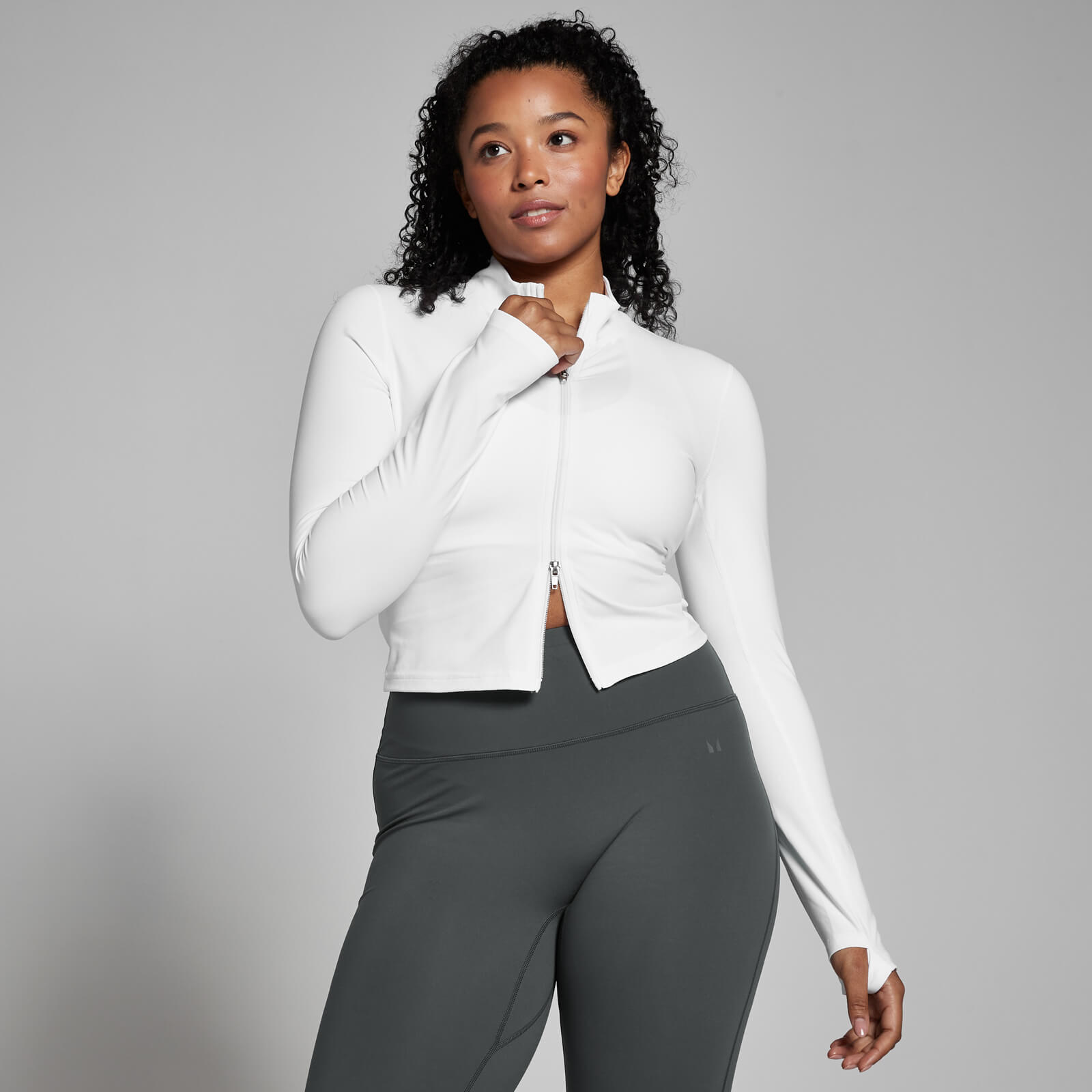 foto del prodotto giacca cropped mp tempo da donna bianca xl