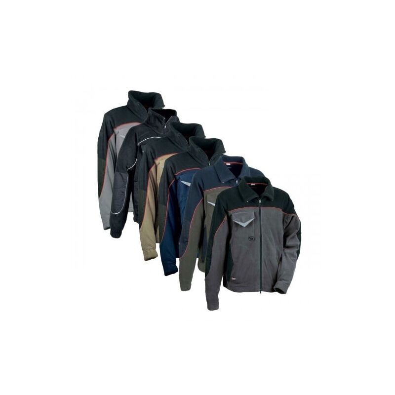 foto del prodotto giacca da lavoro cofra rider in pile xl navy