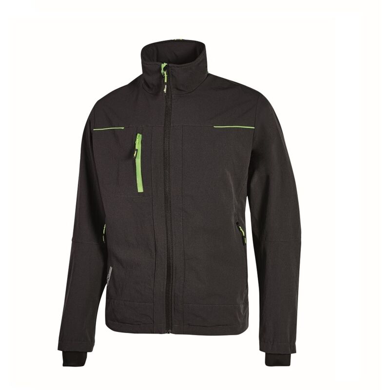 foto del prodotto giacca da lavoro estiva u power pluton black carbon nero l