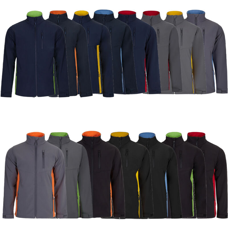 foto del prodotto giacca da lavoro in soft shell velilla 106004 bicolore l grigio azzurro