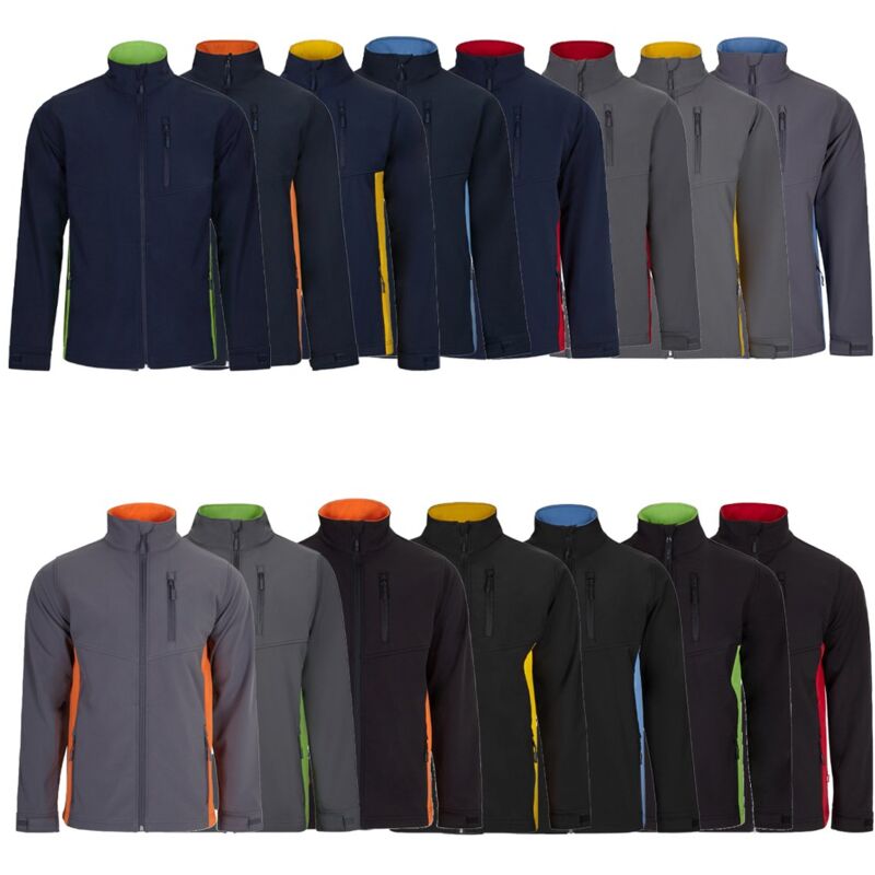 foto del prodotto giacca da lavoro in soft shell velilla 106004 bicolore s nero verde