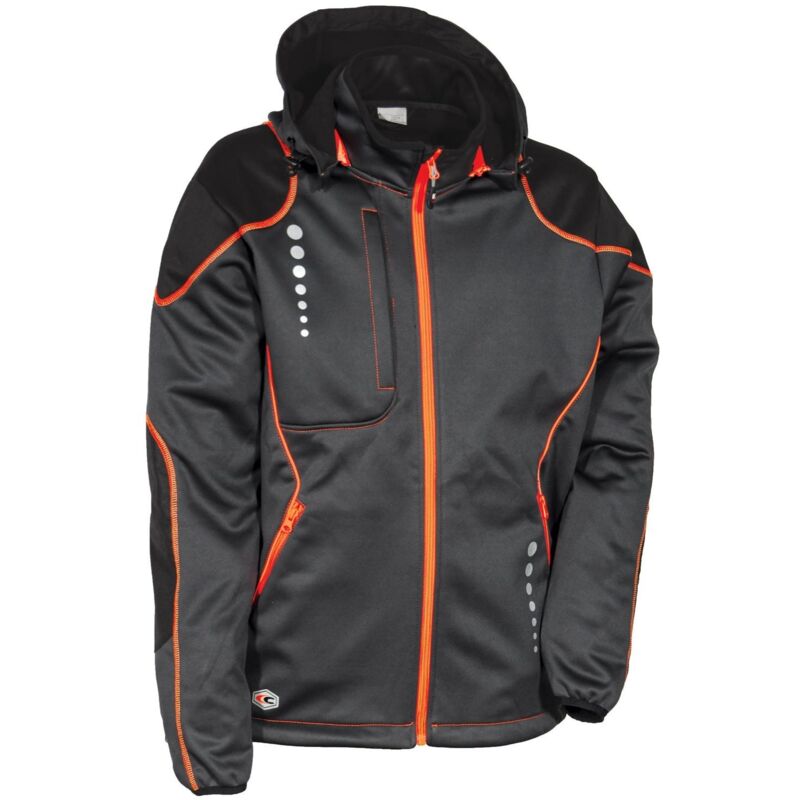 foto del prodotto giacca da lavoro in softshell cofra jacuzia grigia grigio l