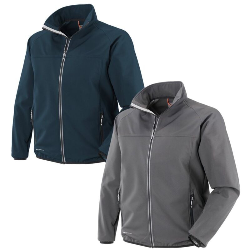 foto del prodotto giacca da lavoro neri venice in softshell pile l blu