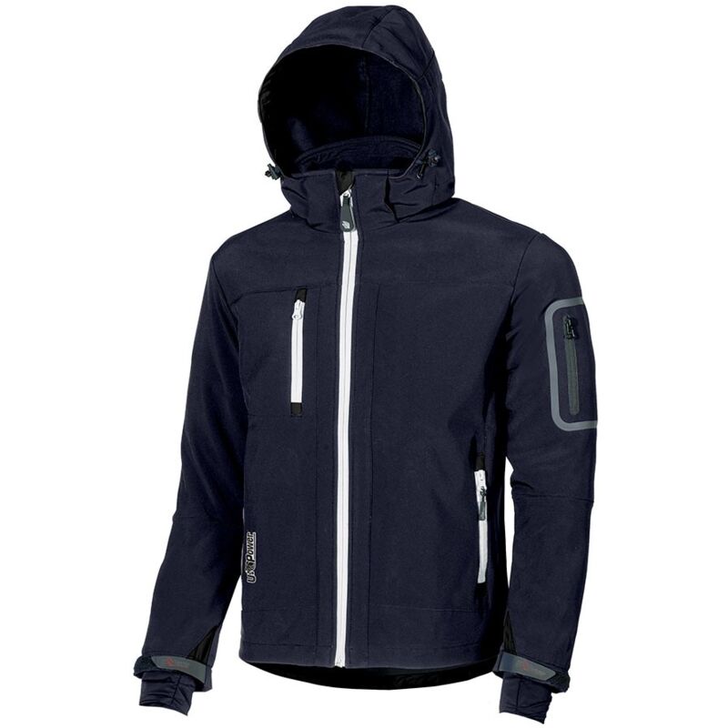 foto del prodotto giacca da lavoro softshell u power metropolis blue blue l