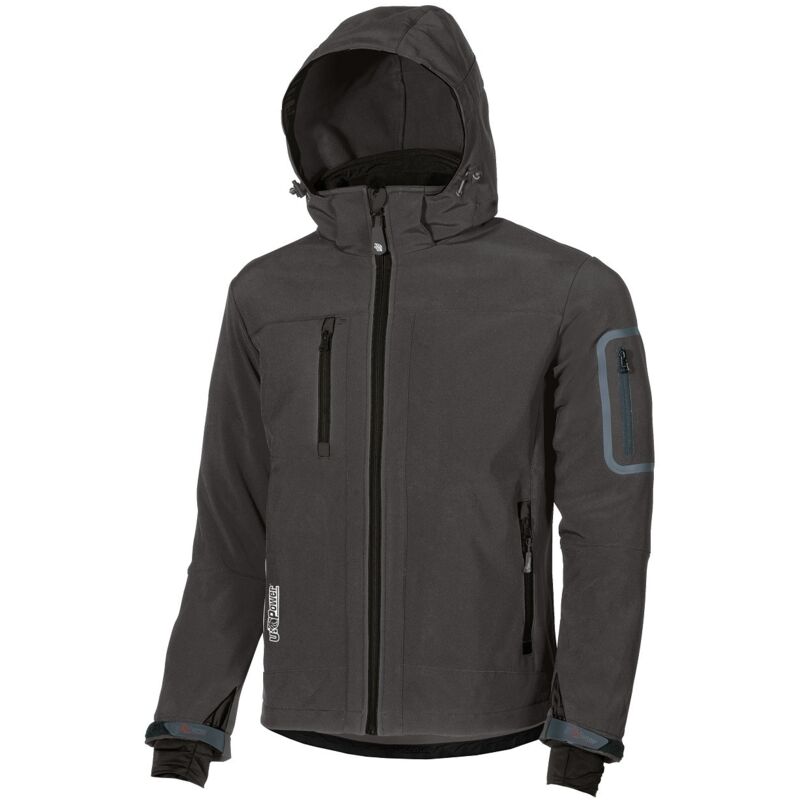 foto del prodotto giacca da lavoro softshell u power metropolis grigio 4xl