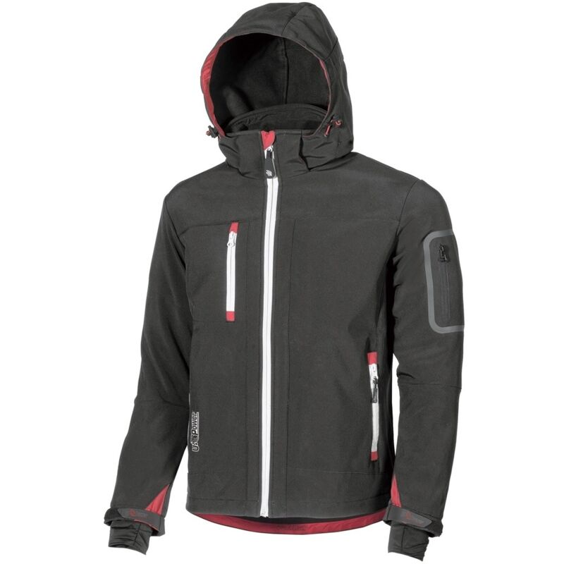 foto del prodotto giacca da lavoro softshell u power metropolis nera nero xl