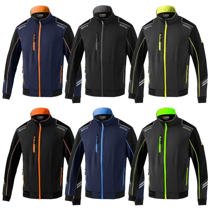 foto del prodotto giacca da lavoro sparco austin tech light shell 02413 m nero arancione