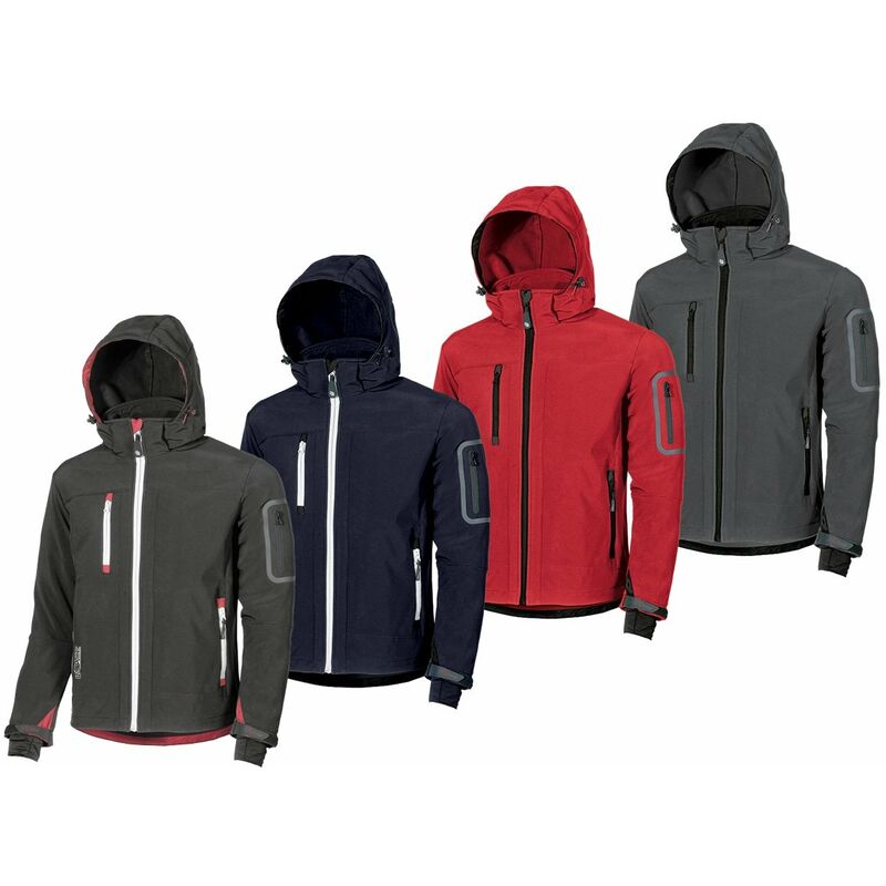 foto del prodotto giacca da lavoro u power metropolis softshell l rosso
