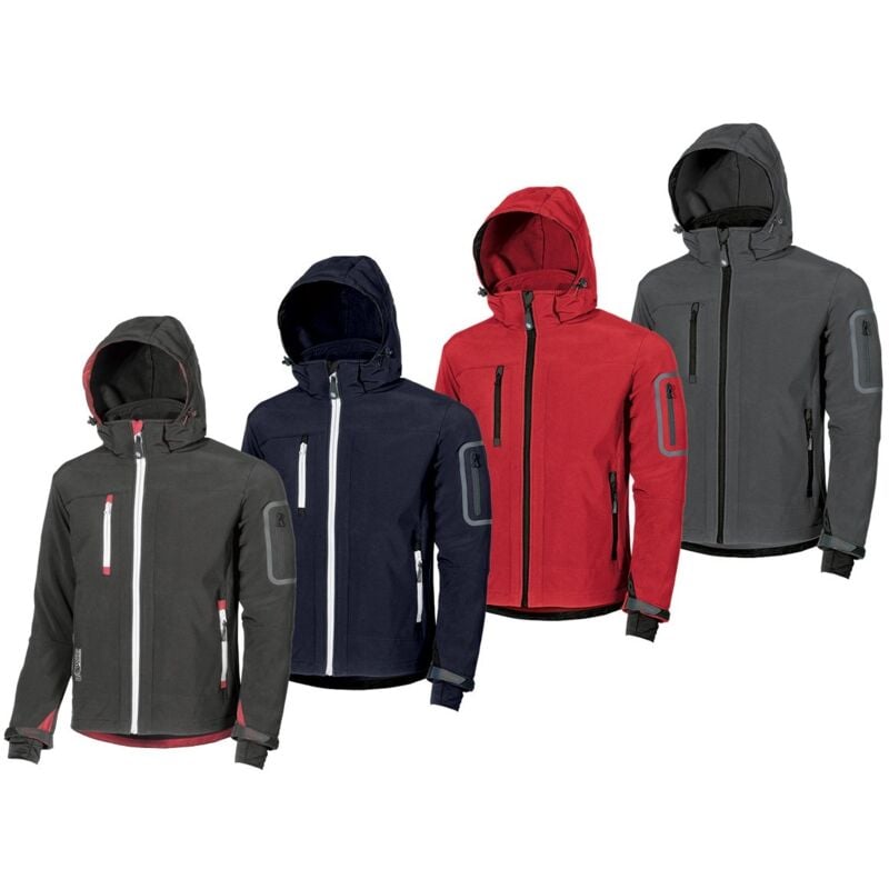 foto del prodotto giacca da lavoro u-power metropolis softshell - xl - nero