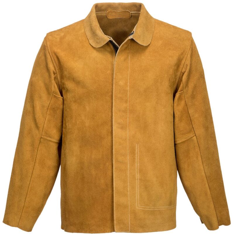 foto del prodotto giacca da saldatura in pelle marrone 3xl