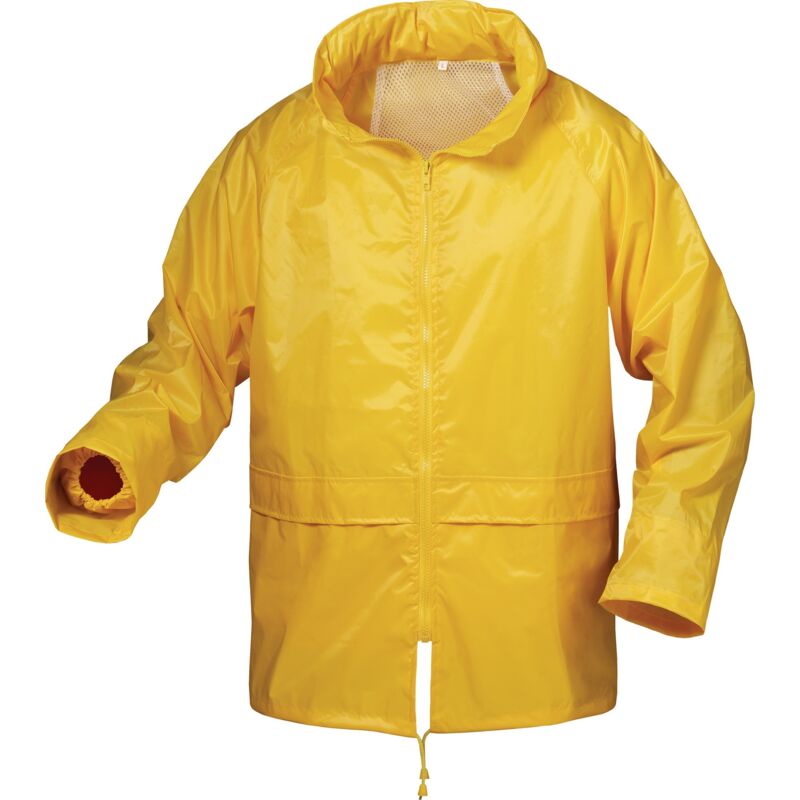 foto del prodotto giacca di pioggia nylon vinyl, taglia xl, giallo